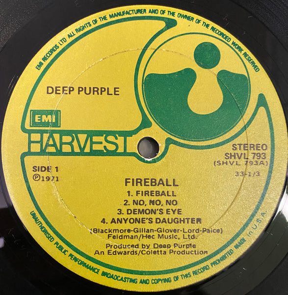 Deep Purple : Fireball (LP, Album)