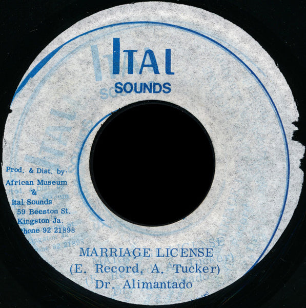 Dr. Alimantado : Marriage License (7")