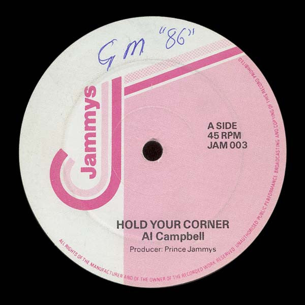 Al Campbell / Tonto Irie : Hold Your Corner / Jammy's Posse (12")