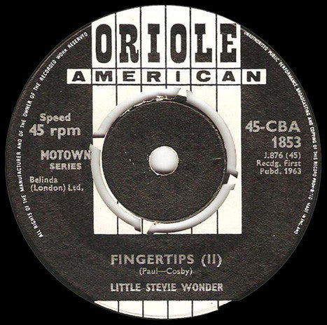 Stevie Wonder : Fingertips (7", Single)