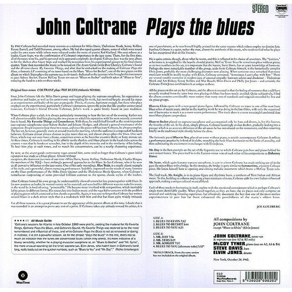 John Coltrane : Coltrane Plays The Blues (LP, Album, RE, 180)