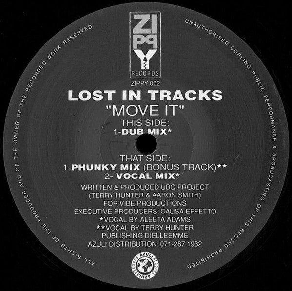 Lost In Tracks : Move It (12")