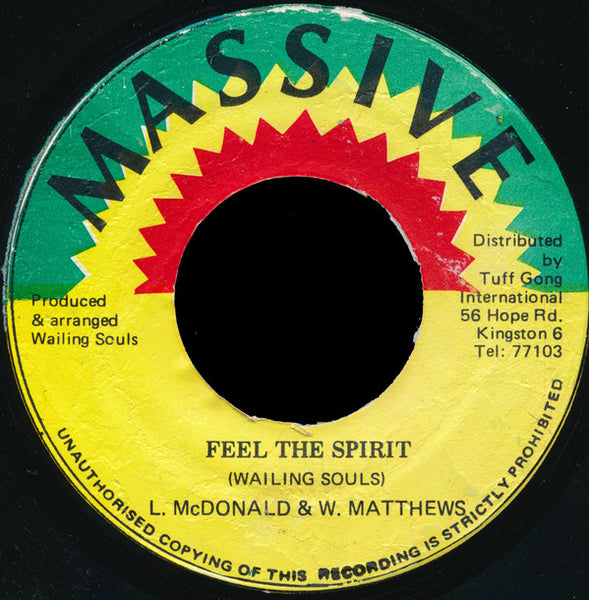 Wailing Souls : Feel The Spirit (7")
