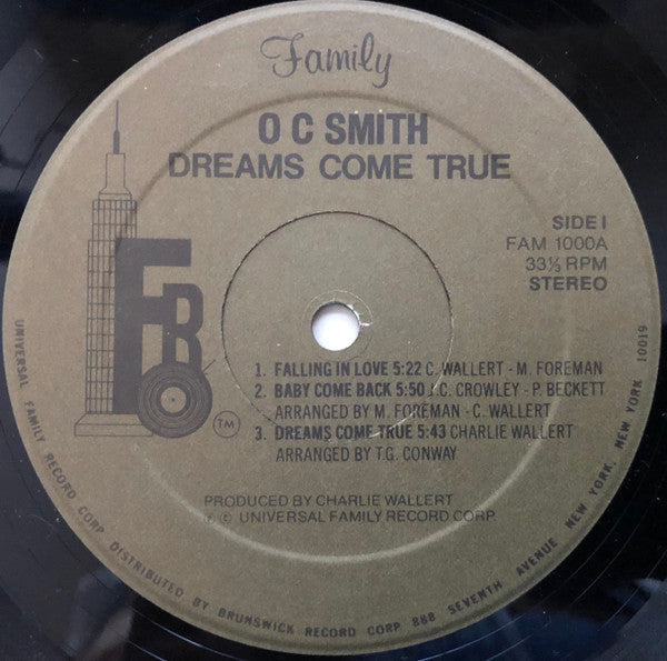 OC Smith : Dreams Come True (LP)