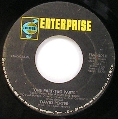 David Porter : Can't See You When I Want To (7", Single)