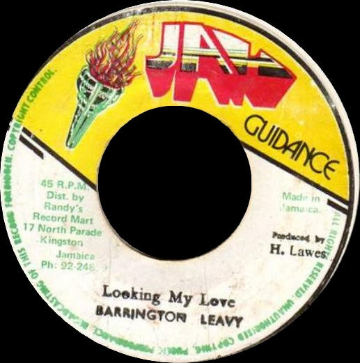 Barrington Levy : Looking My Love (7")