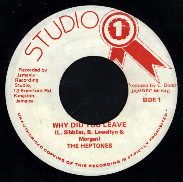 The Heptones : Why Did You Leave (7", RE)