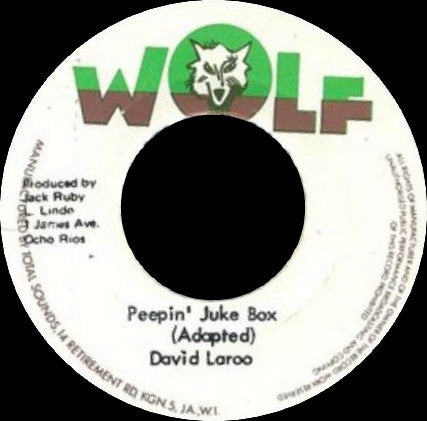 David Laroo And The Black Disciples : Peepin' Juke Box / Juke Box (7")