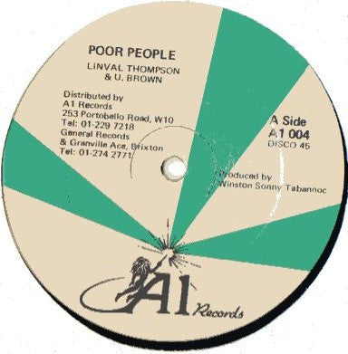 Linval Thompson & U Brown : Poor People (12")