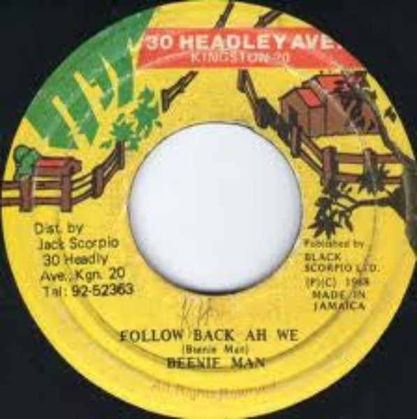 Beenie Man : Follow Back Ah We (7")