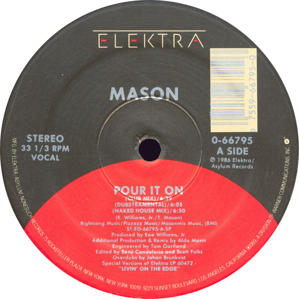 Mason (3) : Pour It On (12")