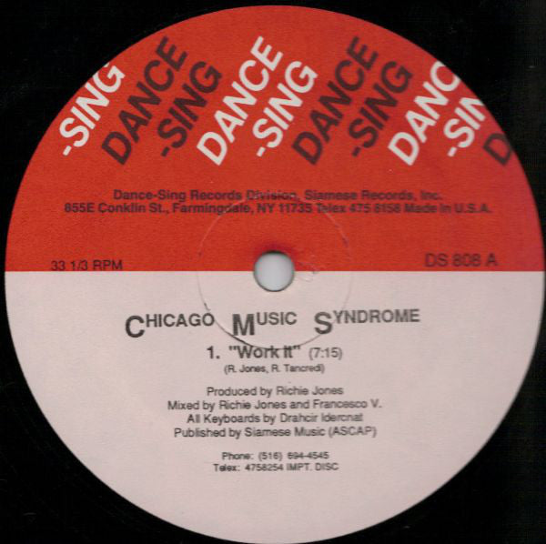Chicago Music Syndrome : Work It (12")