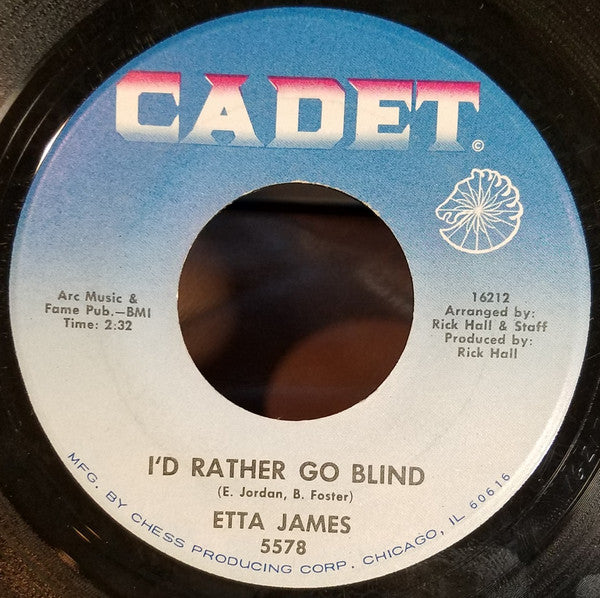 Etta James : Tell Mama / I'd Rather Go Blind (7", Single, Mono)