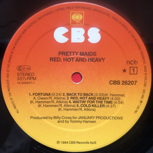 Pretty Maids : Red, Hot And Heavy (LP, Album)