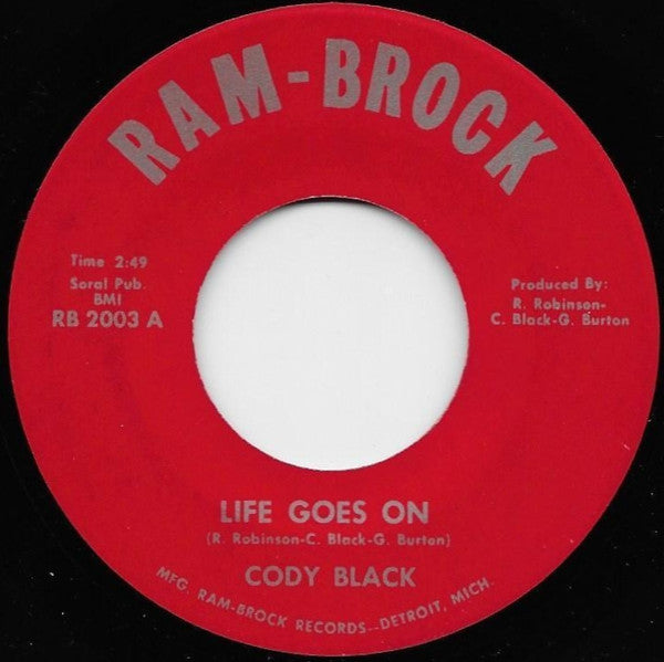 Cody Black : Life Goes On / (The Night) A Star Was Born (7", Single)