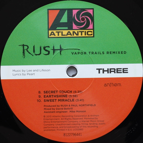 Rush : Vapor Trails Remixed (2xLP, Album, RE, 180)