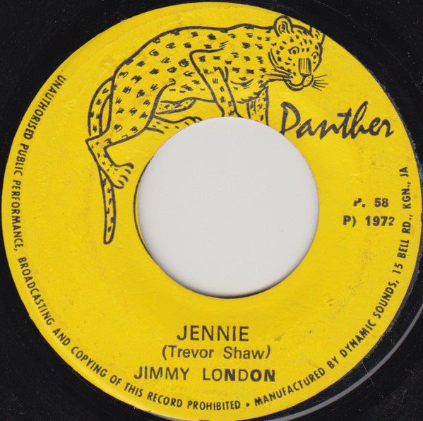 Jimmy London : Jennie (7")