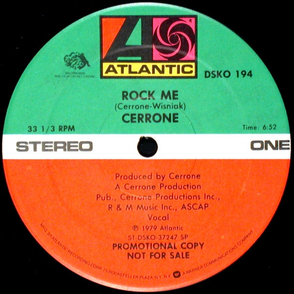 Cerrone : Rock Me (12", Promo)