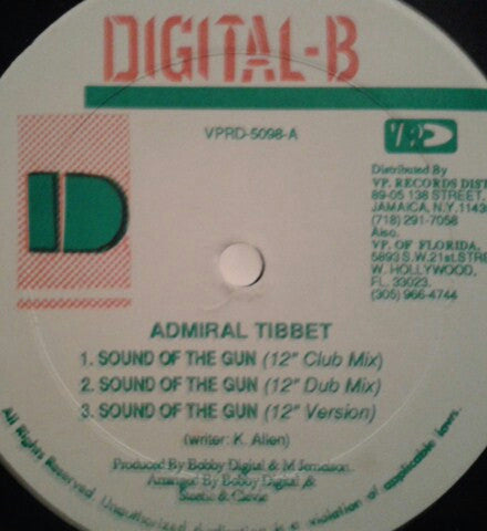 Admiral Tibet / Terror Fabulous : Sound Of A Gun / Glamorous (12")