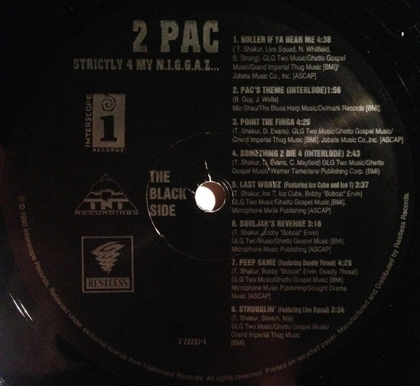 2Pac : Strictly 4 My N.I.G.G.A.Z... (LP, Album)