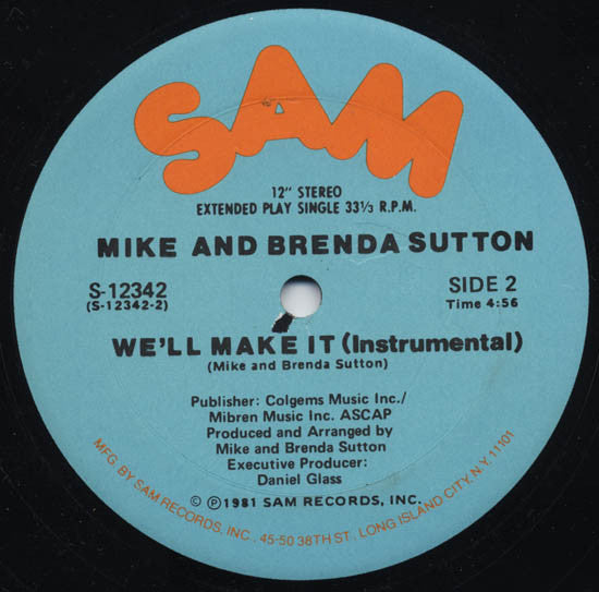 Mike & Brenda Sutton : We'll Make It (12")