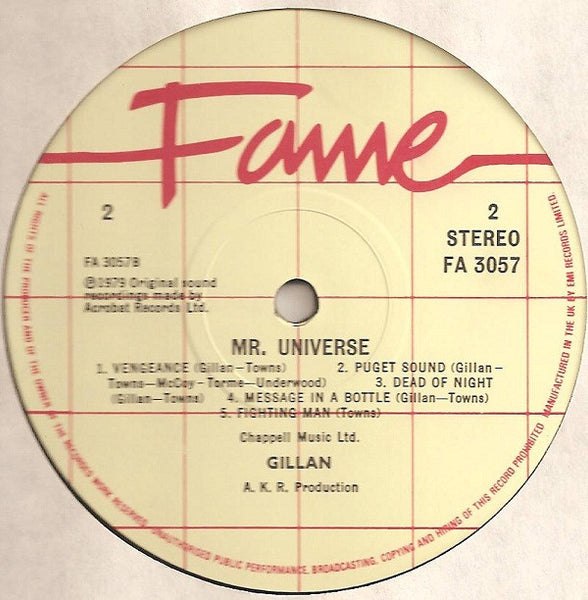 Gillan : Mr. Universe (LP, Album, RE)