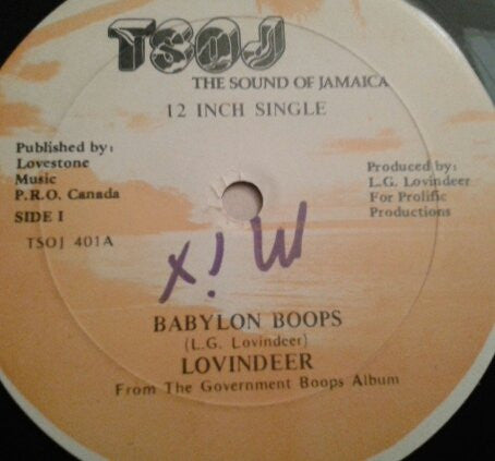 Lloyd Lovindeer : Babylon Boops (12")