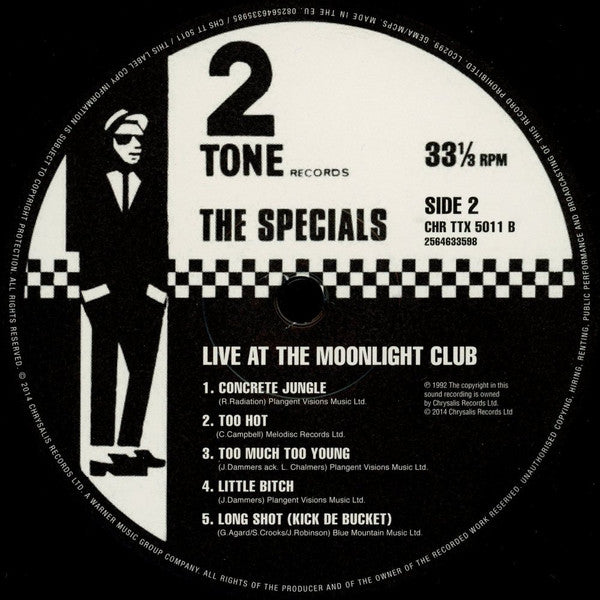 The Specials : Live At The Moonlight Club (LP, RE)