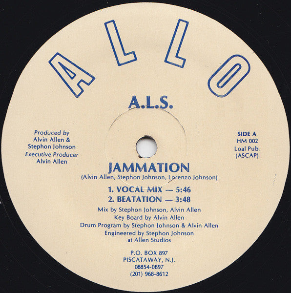 A.L.S. : Jammation (12")