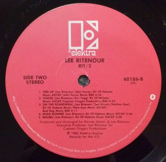 Lee Ritenour : Rit/2 (LP, Album, AR )