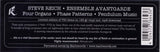 Steve Reich, Ensemble Avantgarde : Four Organs • Phase Patterns • Pendulum Music (LP, Album, Ltd)