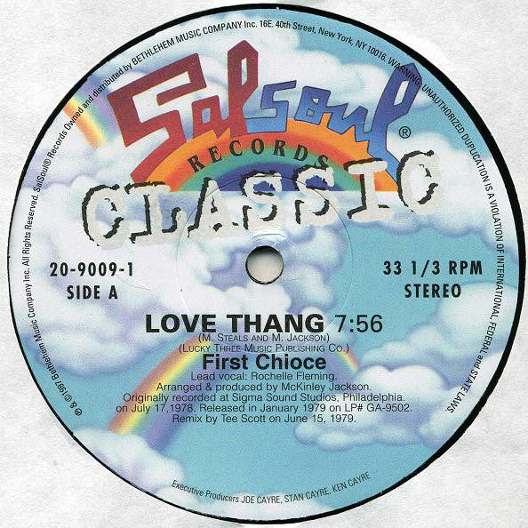 First Choice / Instant Funk : Love Thang / No Stoppin' That Rockin' (12")