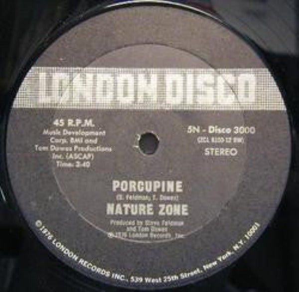 Nature Zone : Porcupine / Nobody Can Love Me (Like You Do) (12")