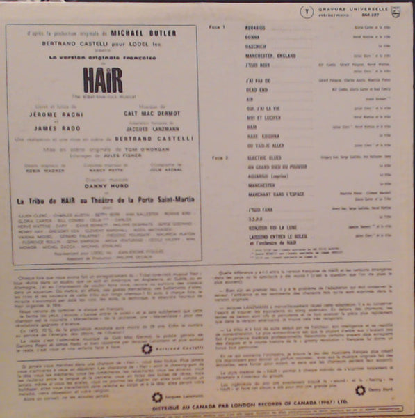 Various : Hair - Version Originale Française (LP, Comp)