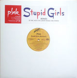 P!nk : Stupid Girls (Remixes) (12", Promo)