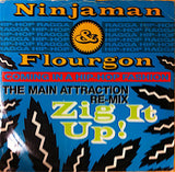 Ninjaman & Flourgon : Zig It Up (12", Blu)