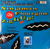 Ninjaman & Flourgon : Zig It Up (12", Blu)