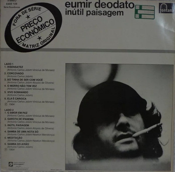 Eumir Deodato : Inútil Paisagem (LP, Album, RE)