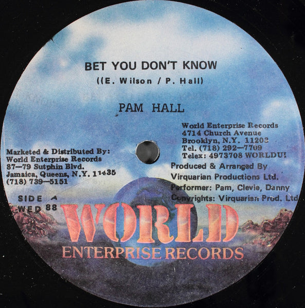 Pam Hall : Bet You Don't Know (12")