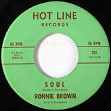 Ronnie Brown (9) : Soul / Little Tree House (7")