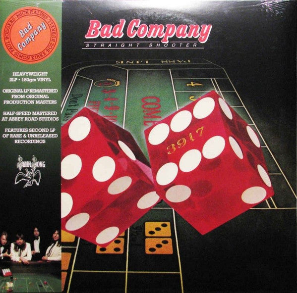 Bad Company (3) : Straight Shooter (LP, Album, RE + LP + Dlx, RM, Gat)