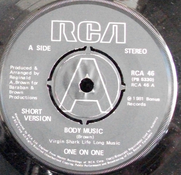 One On One (4) : Body Music (7", Promo)