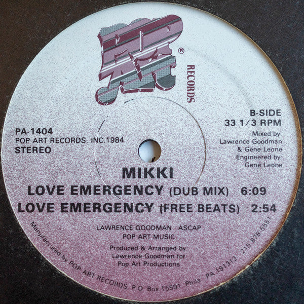 Mikki Farrow : Love Emergency (12")