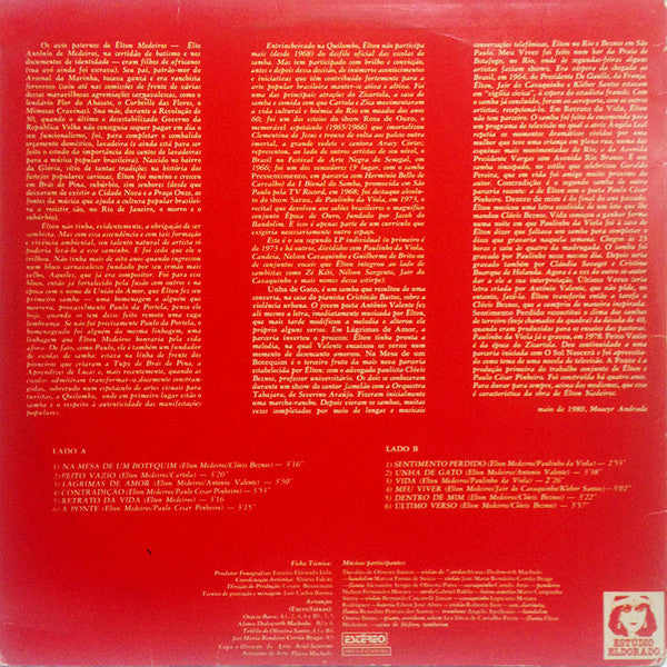 Elton Medeiros : Elton Medeiros (LP, Album)