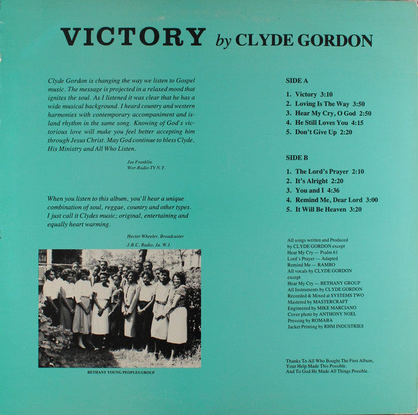 Clyde Gordon (3) : Victory (LP)