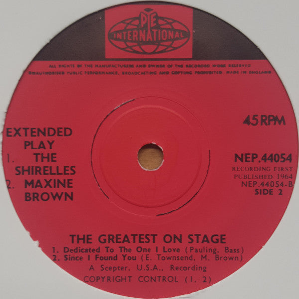 Various : The Greatest on Stage (7", EP)