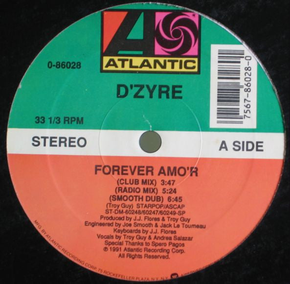 D'Zyre : Forever Amo'r (12", SP)
