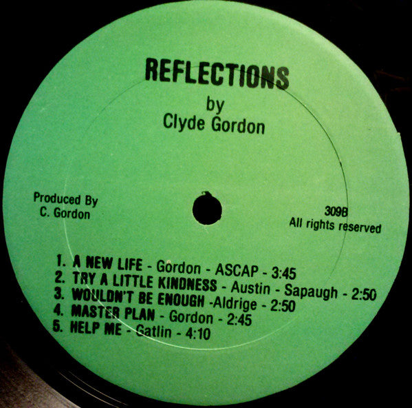Clyde Gordon (3) : Reflections (LP, Album)