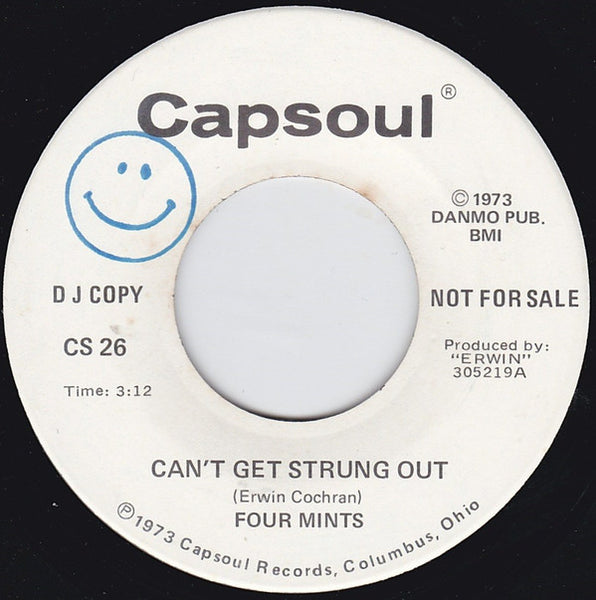The Four Mints : Can't Get Strung Out / In A Rut (7", Promo)