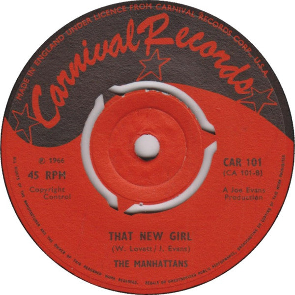 Manhattans : Can I? / That New Girl (7", Single)